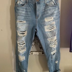 Cello boyfriend destroyed jeans size 18